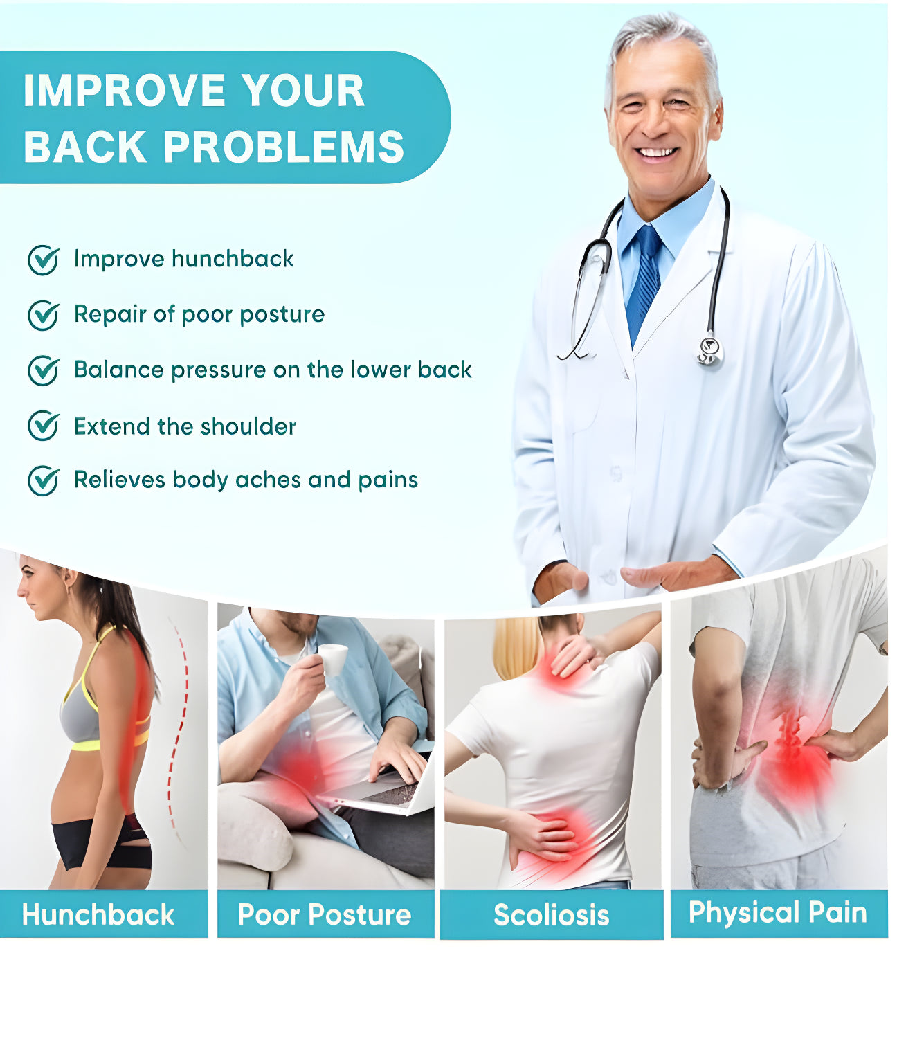 Buffo™ SpineAlign™ Posture Support Harness